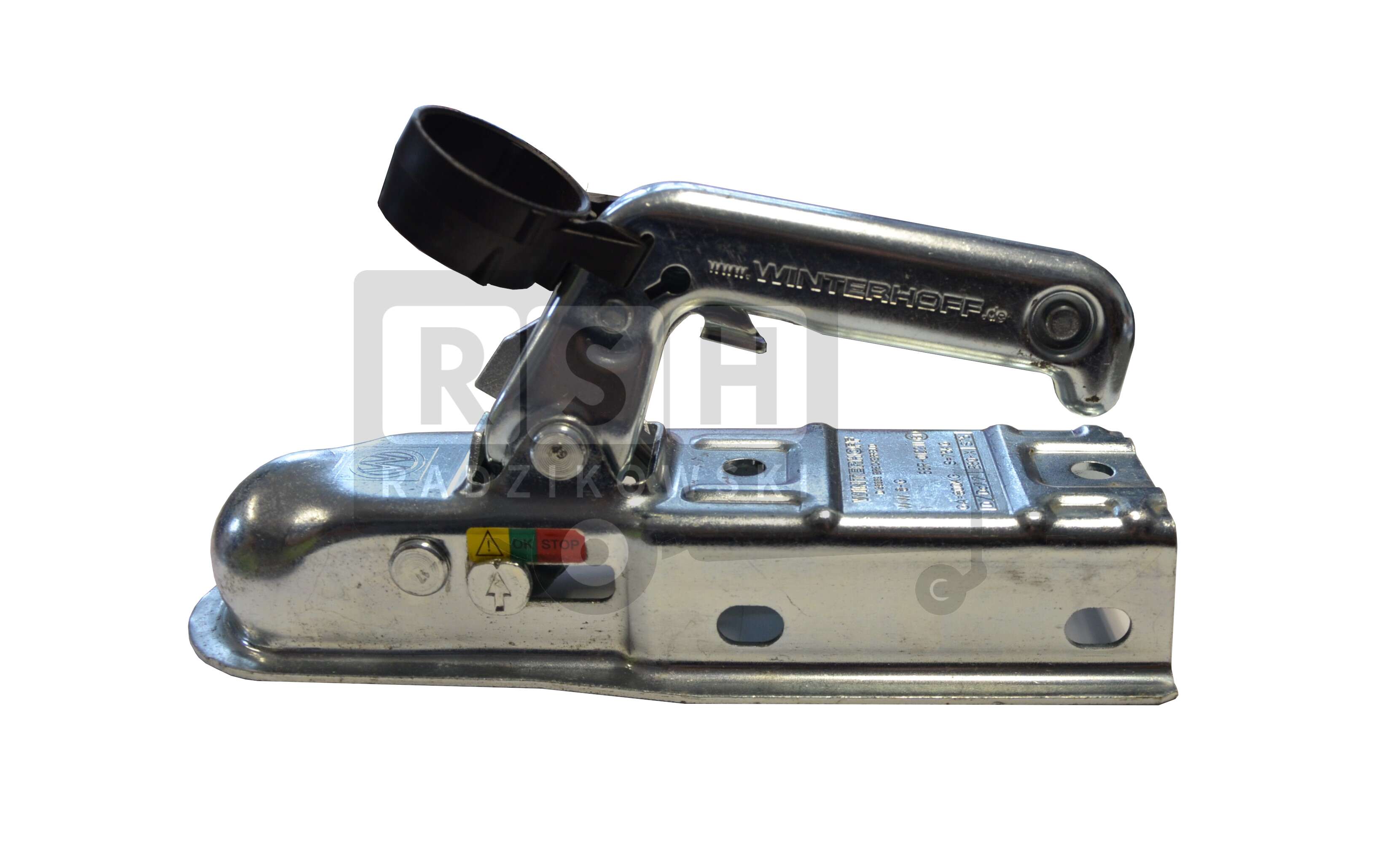 Embrayage à Billes Winterhoff WW 8-Y Pour Remorque - PTAC Max 800 Kg, Charge Appui 75 Kg - Acier Galvanisé