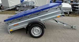 Przyczepa Samochodowa Neptun Pro N7-210 prr resor 210x129 cm + plandeka płaska DMC: 750 kg GN214 