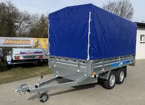 Przyczepa Samochodowa Faro MAGICUS Tandem 300x150cm, DMC: 750kg  z plandeką i stelażem H-150 CM 